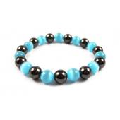 Hematite Stone Beaded Stretch Bracelet